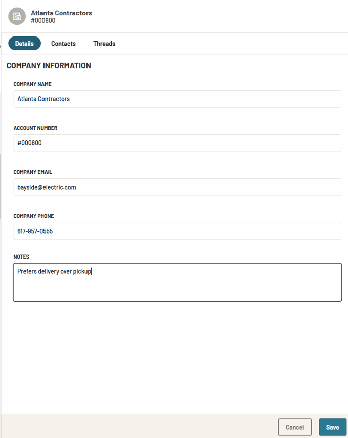 10 - Company Page Form