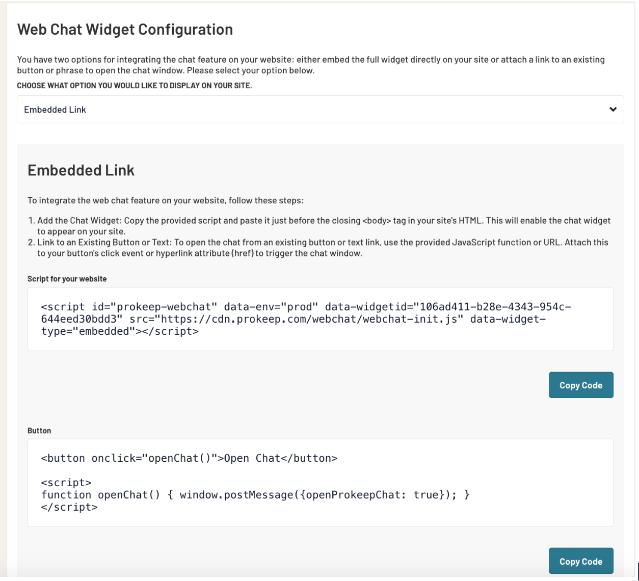 Web Chat - Get Started