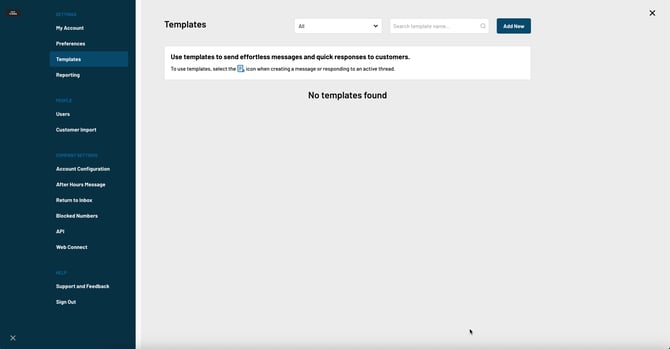 template screen recording