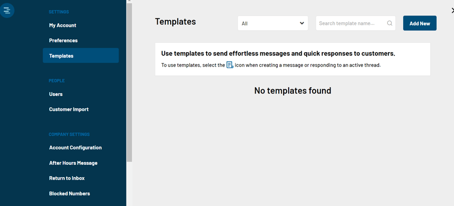 Broadcast Text Messaging Templates